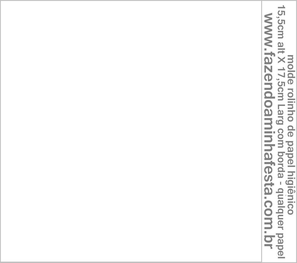 Molde Rolo Papel Higiênico