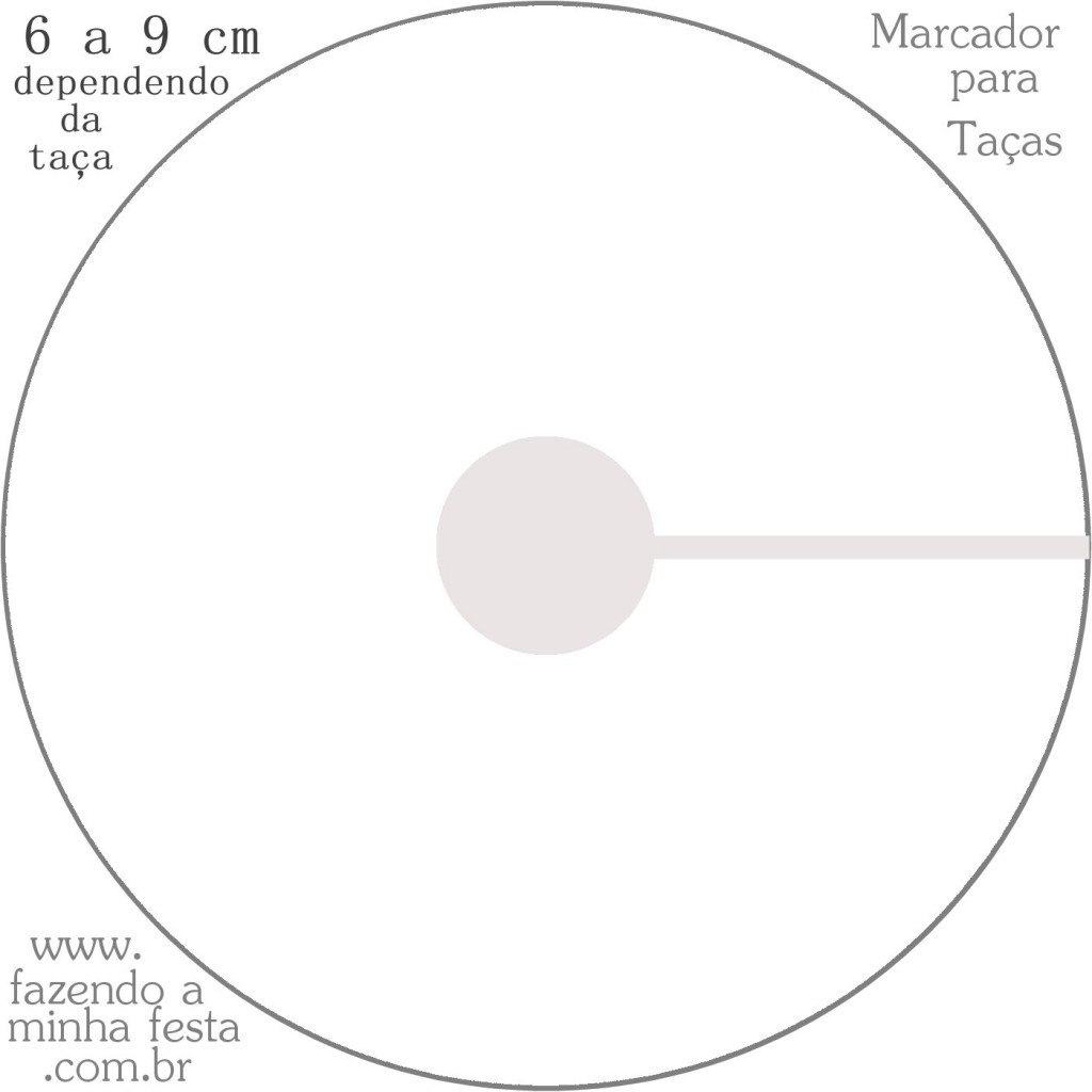 Molde marcador de taça