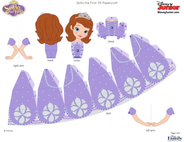 Molde da Boneca 3D, imprimir em papel A4