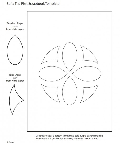 O molde pode ser impresso em qualquer tamanho!