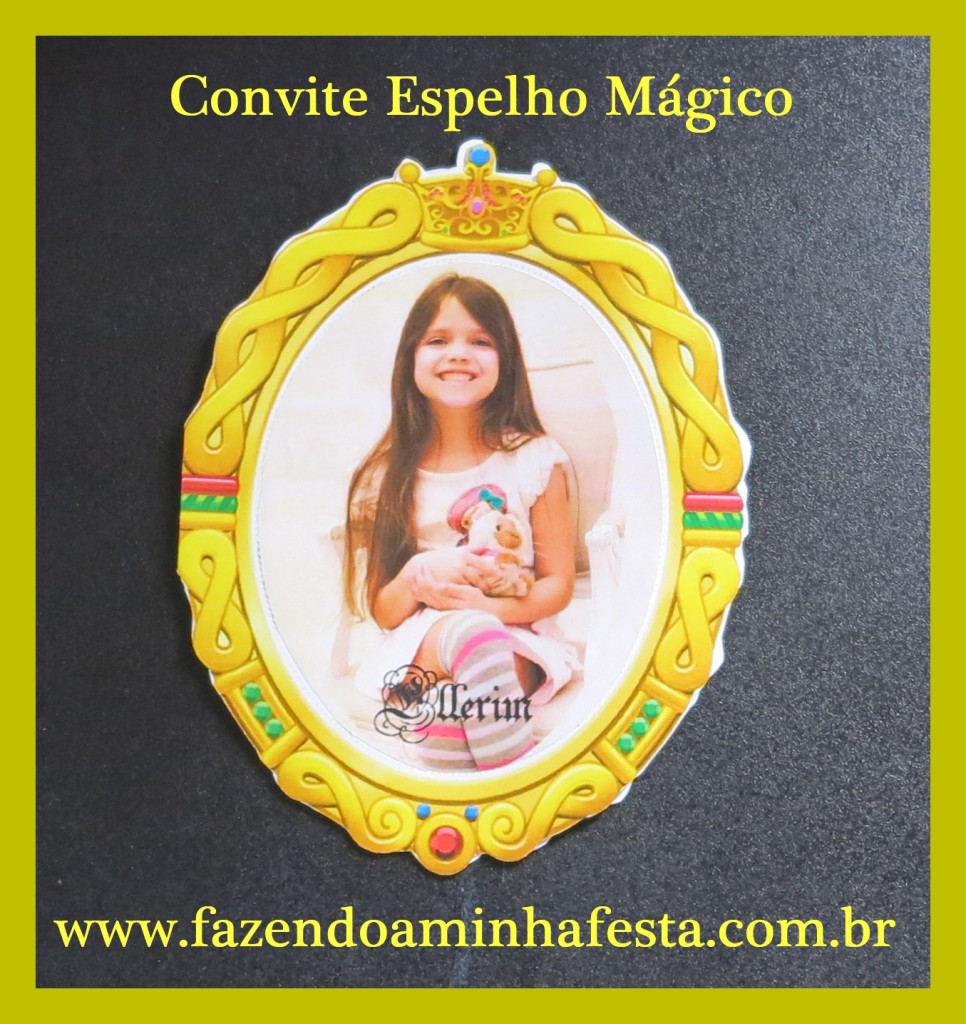 E está prontinho este lindo convite!!! Você pode decorar com glitter e adesivos de cristais!