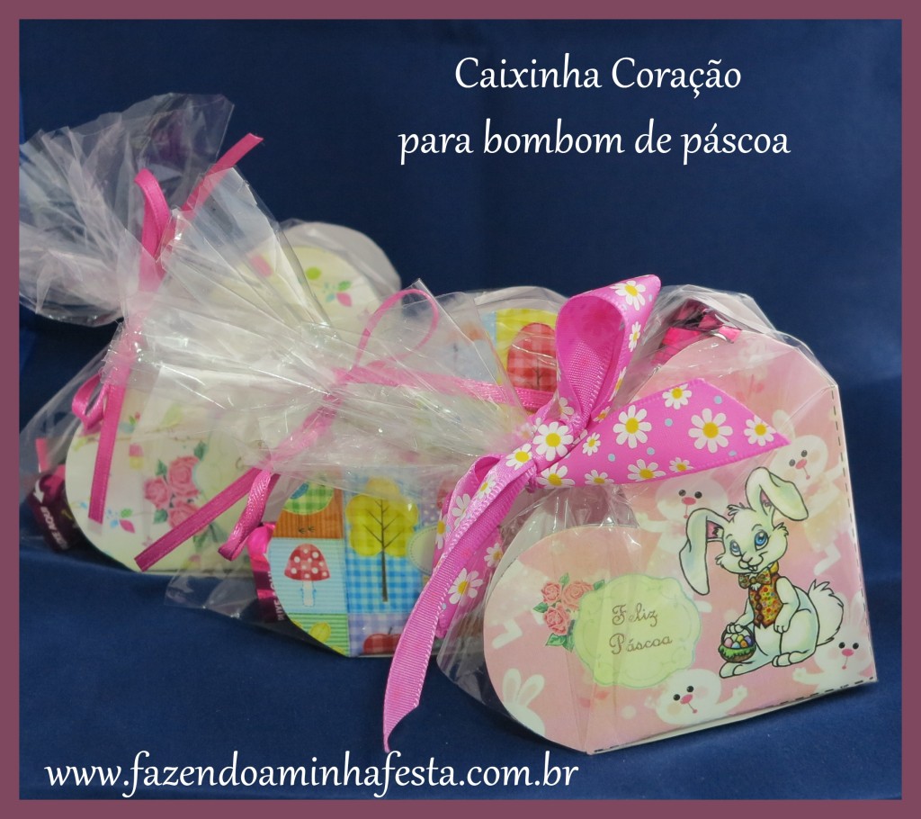 Lindas caixinhas para presentes de páscoa! Imprima a sua em casa!
