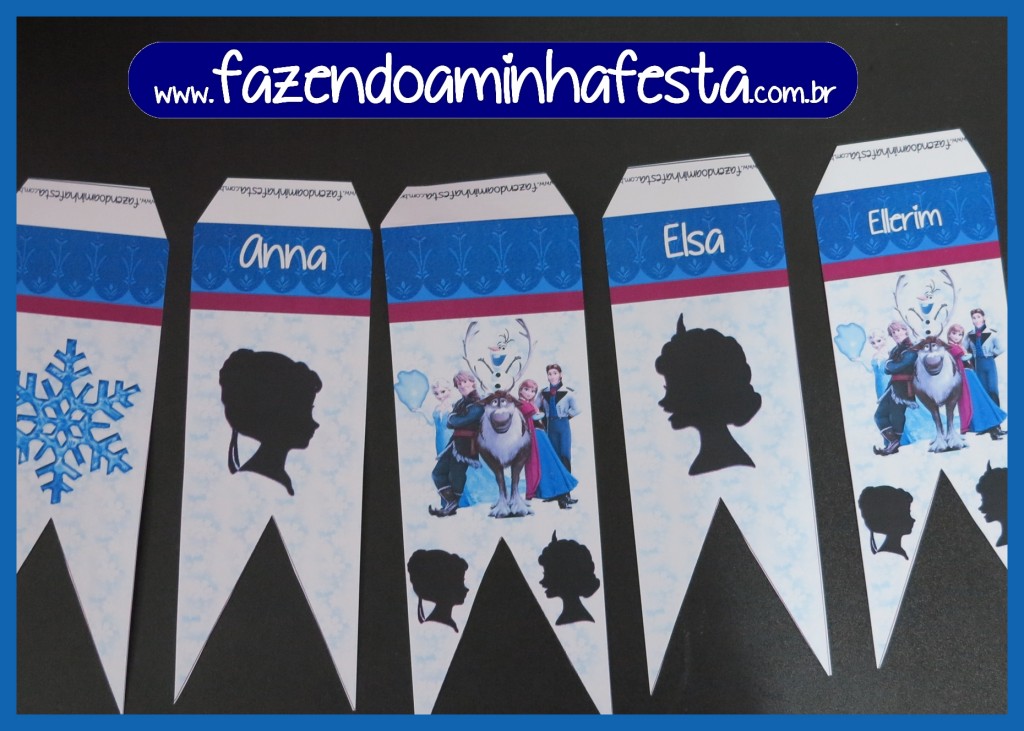 Escolha a ordem que você quer as bandeiras no varal