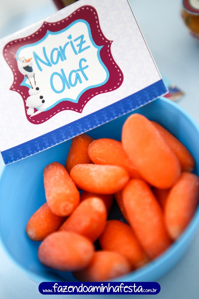Cartão de Mesa Nariz do Olaf para cenourinhas - molde pronto aqui!