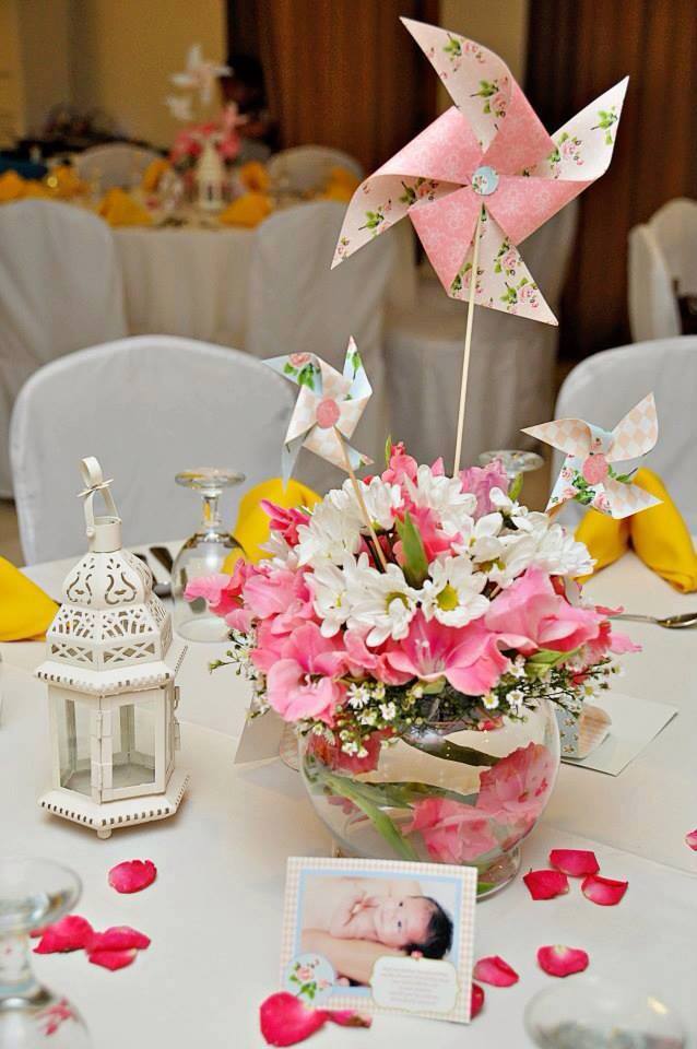 Fores naturais com Catavento (clique aqui para o molde). Foto do site Seshalynspartyideas