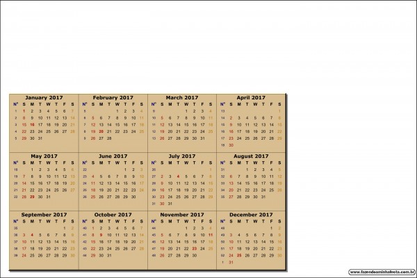 calendario 2017