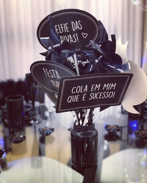 Plaquinhas para decoração e foto