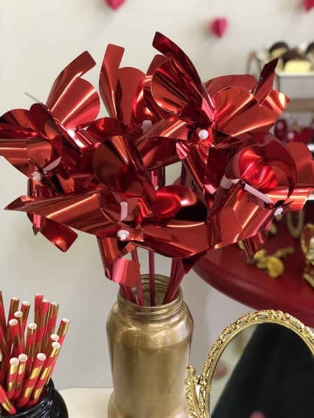 Decoração Dourado e Vermelho