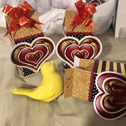 Lembrancinhas nas caixinhas