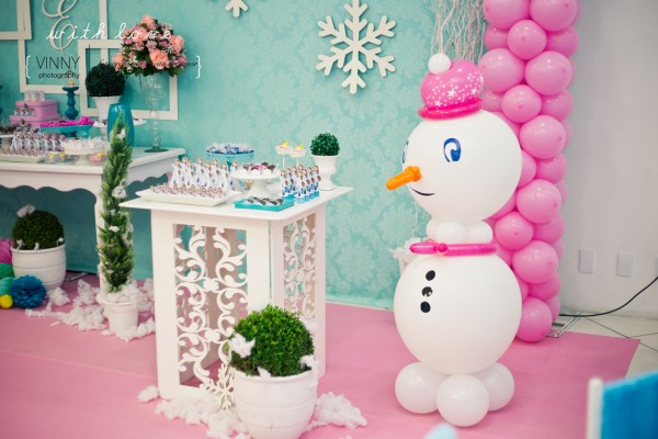 Boneco de neve de balões