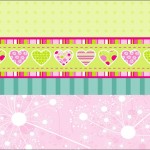 moldes coloridos para personalizados convites rótulos