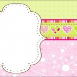 moldes coloridos para personalizados convites rótulos