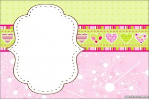 moldes coloridos para personalizados convites rótulos