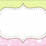 moldes coloridos para personalizados convites rótulos