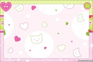 moldes coloridos para personalizados convites rótulos