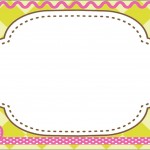 moldes coloridos para personalizados convites rótulos