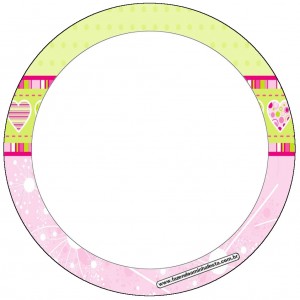 moldes coloridos para personalizados convites rótulos