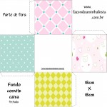 moldes coloridos para personalizados convites rótulos