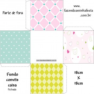 moldes coloridos para personalizados convites rótulos