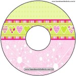 moldes coloridos para personalizados convites rótulos