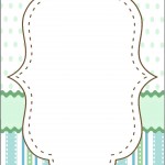 moldes coloridos para personalizados convites rótulos