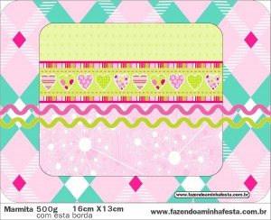 moldes coloridos para personalizados convites rótulos