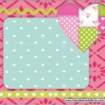 moldes coloridos para personalizados convites rótulos