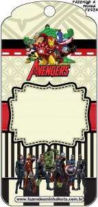 avengers tags templates free printables party favors