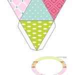moldes coloridos para personalizados convites rótulos