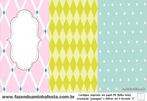 moldes coloridos para personalizados convites rótulos