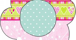 moldes coloridos para personalizados convites rótulos